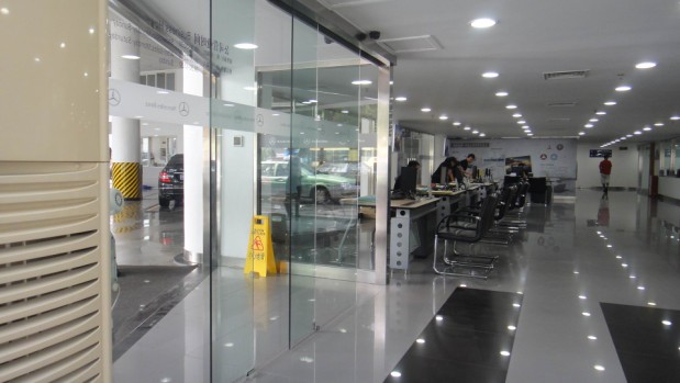 Benz showroom