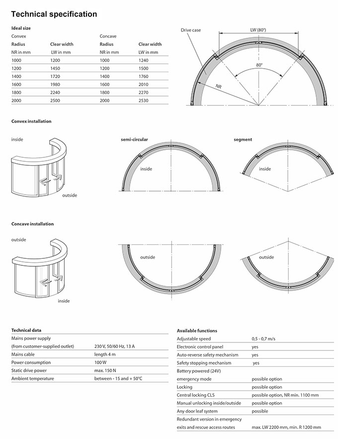 Circular Sliding Doors Automatic Curved Track System Automatic Curved Sliding Doors Track System, Curved Sliding Door Track