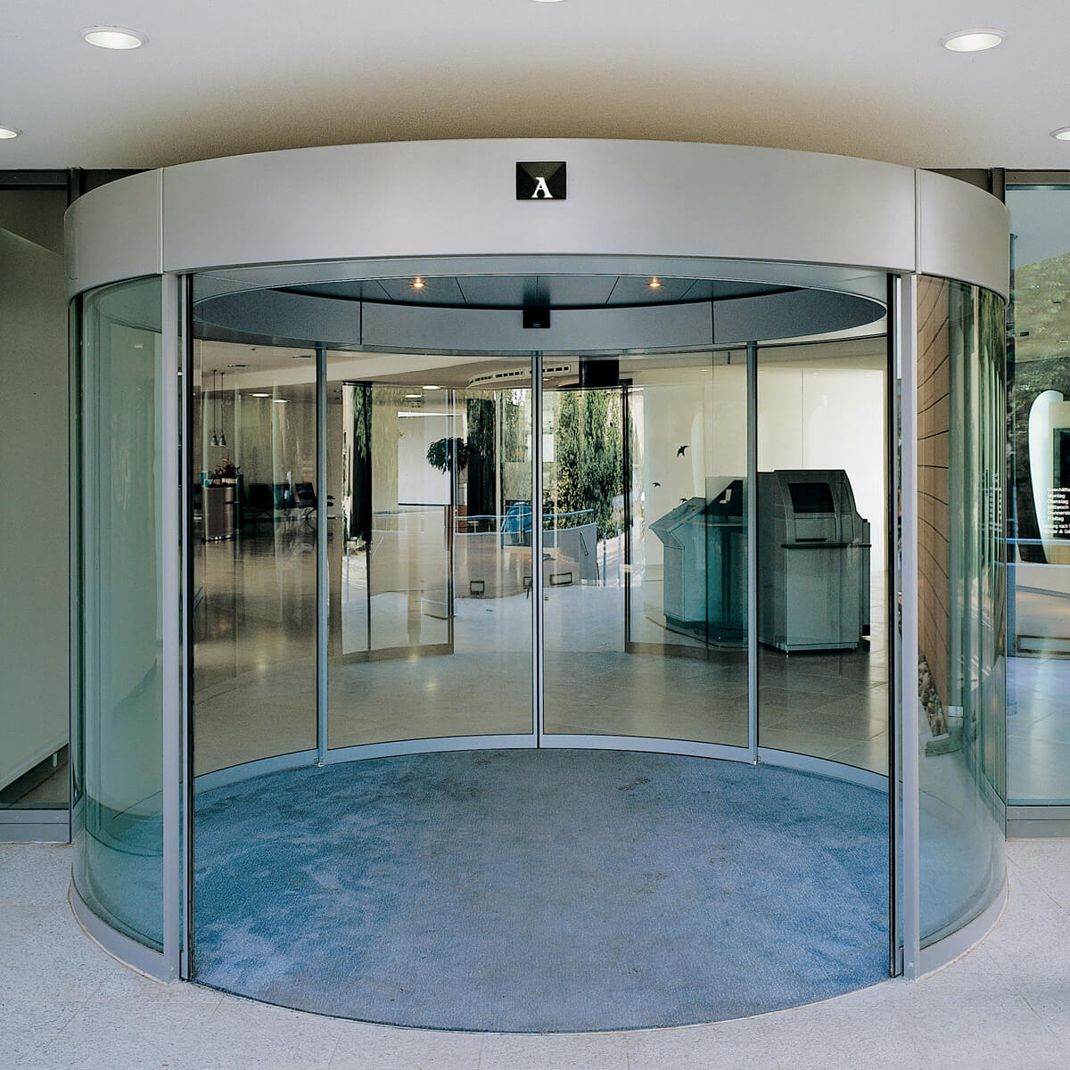 Curved glass sliding doors