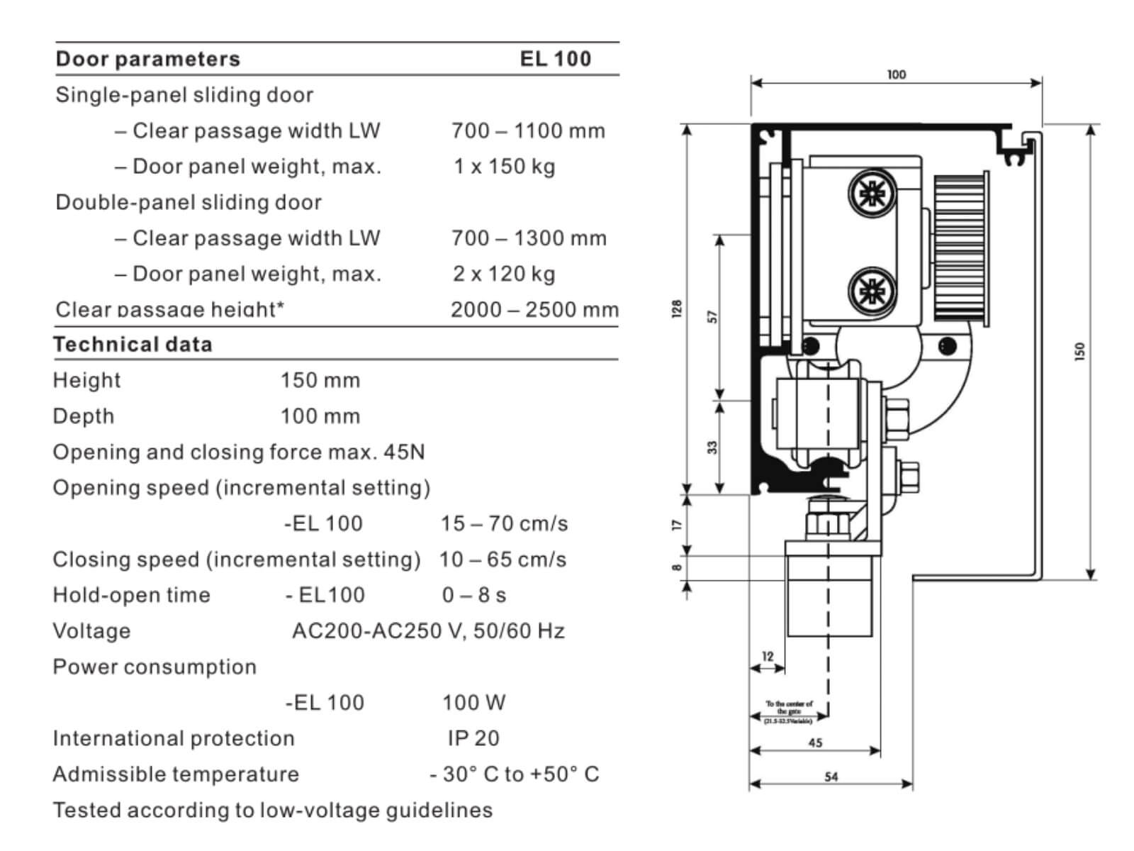 EL100-automatic-sliding-door-system