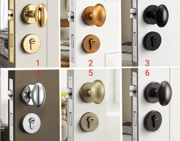 Egg-shaped bedroom door lock Magnetic silent interior lock | Caesar door