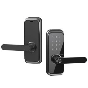 Fingerprint & Keypad Door Lock with Handle - Electronic Deadbolt SLT-02